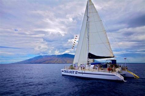 Trilogy maui - Heading to Maui in 2 weeks & would love to do a scuba/sailing day trip. I know Trilogy is highly recommended on this forum in general, but has anyone sailed &/or gone diving on the Hula Girl? From the posts about Hula Girl, it sounds like more of a true sailing experience & maybe has fewer guests onboard per trip, and I know food/beverages are not included.
